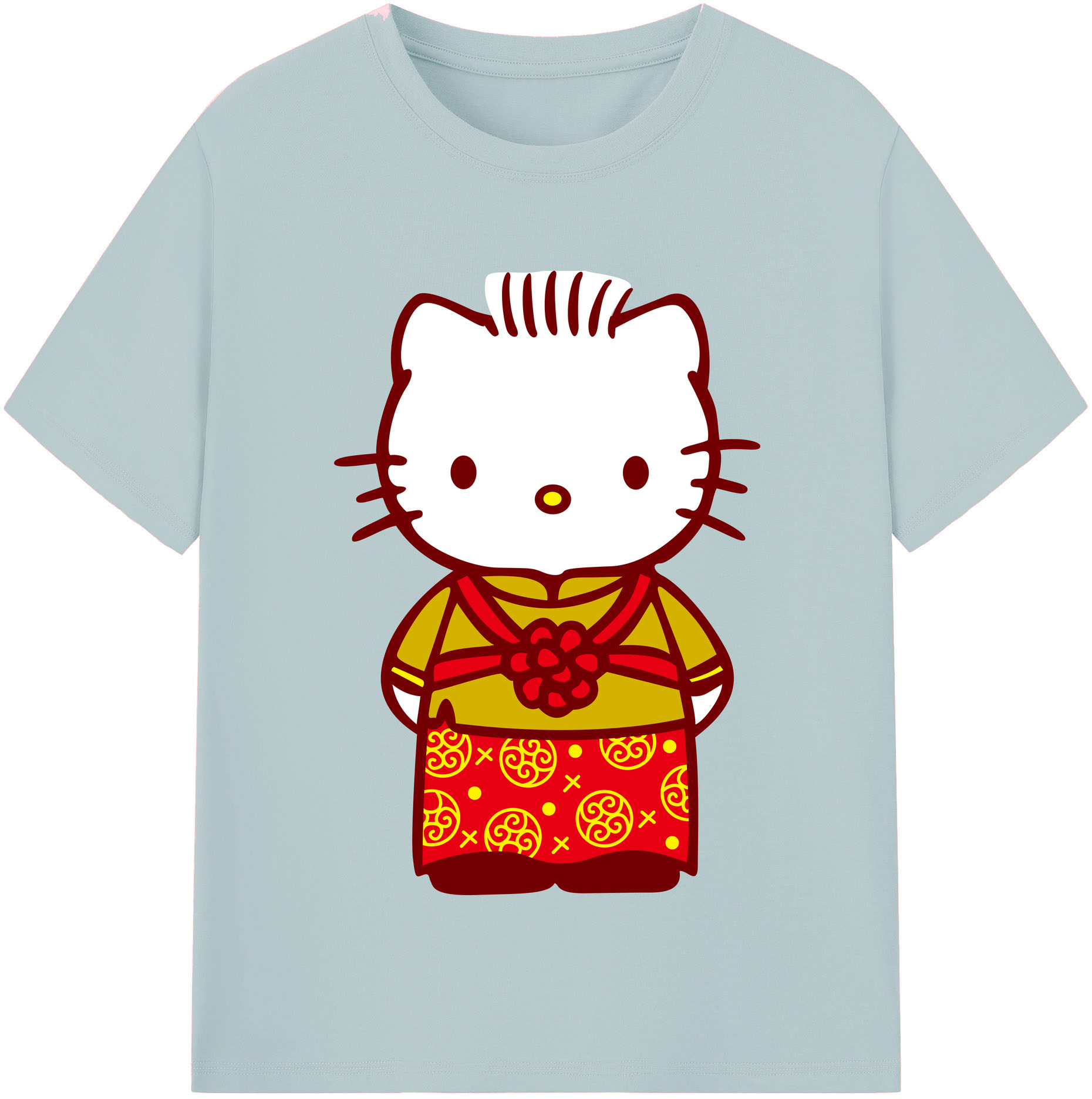 （画像用） Hello Kitty ハローキティ 綿100％半袖Tシャツ（フロントプリント）